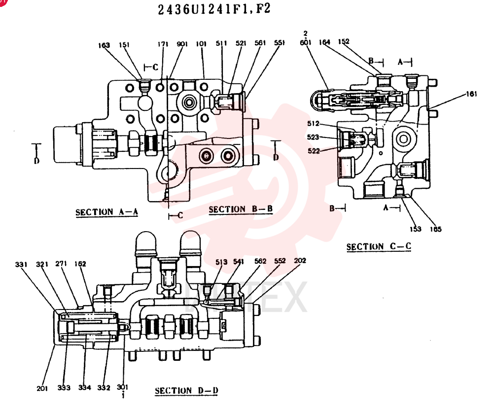 CONTROL VALVE 2436U1241F1