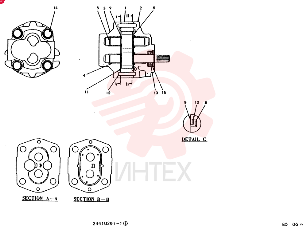 HYDRAULIC PUMP 2441U291F2