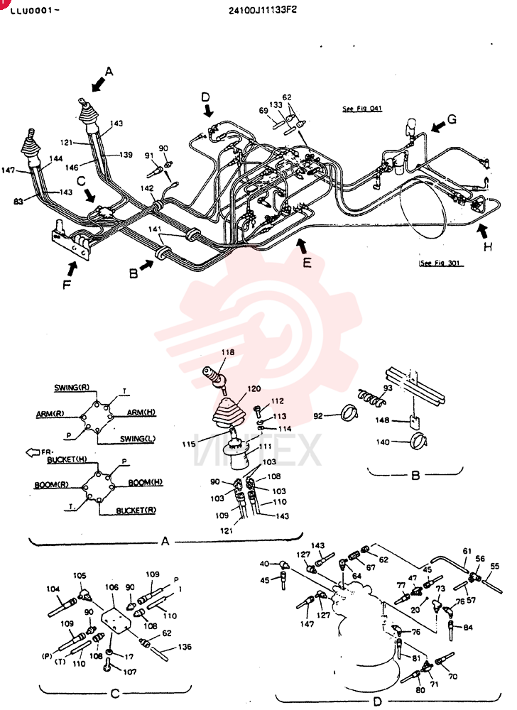 Схема (MD240BLC) - EXCAVATOR BTW LLU0001 - LLU0300 (1/80-12/06) 24100J11133F2 (1)