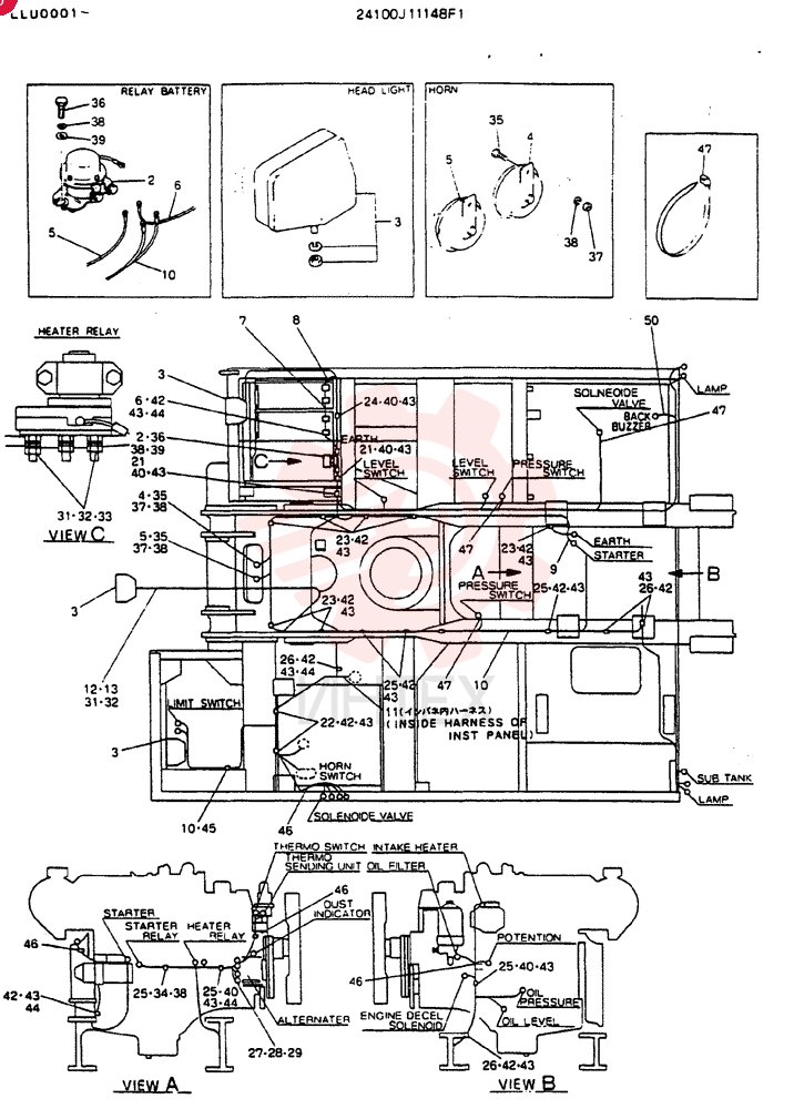 Схема (MD240BLC) - EXCAVATOR BTW LLU0001 - LLU0300 (1/80-12/06) 24100J11148F1