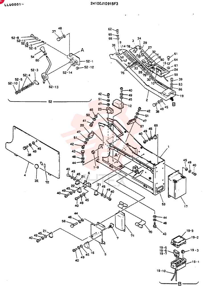 Схема (MD240BLC) - EXCAVATOR BTW LLU0001 - LLU0300 (1/80-12/06) 24100J10915F3