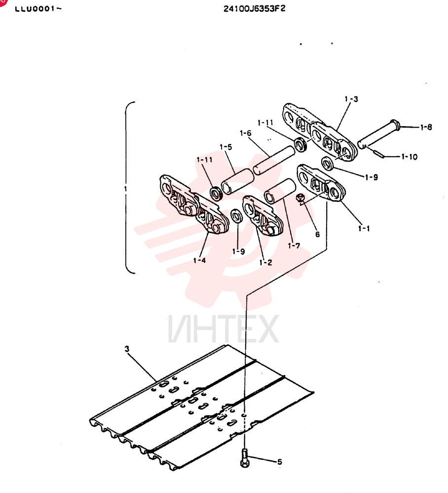 Схема (MD240BLC) - EXCAVATOR BTW LLU0001 - LLU0300 (1/80-12/06) 24100J6353F2