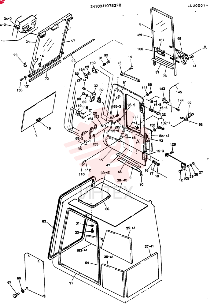 Схема (MD240BLC) - EXCAVATOR BTW LLU0001 - LLU0300 (1/80-12/06) 24100J10783F8 (2)