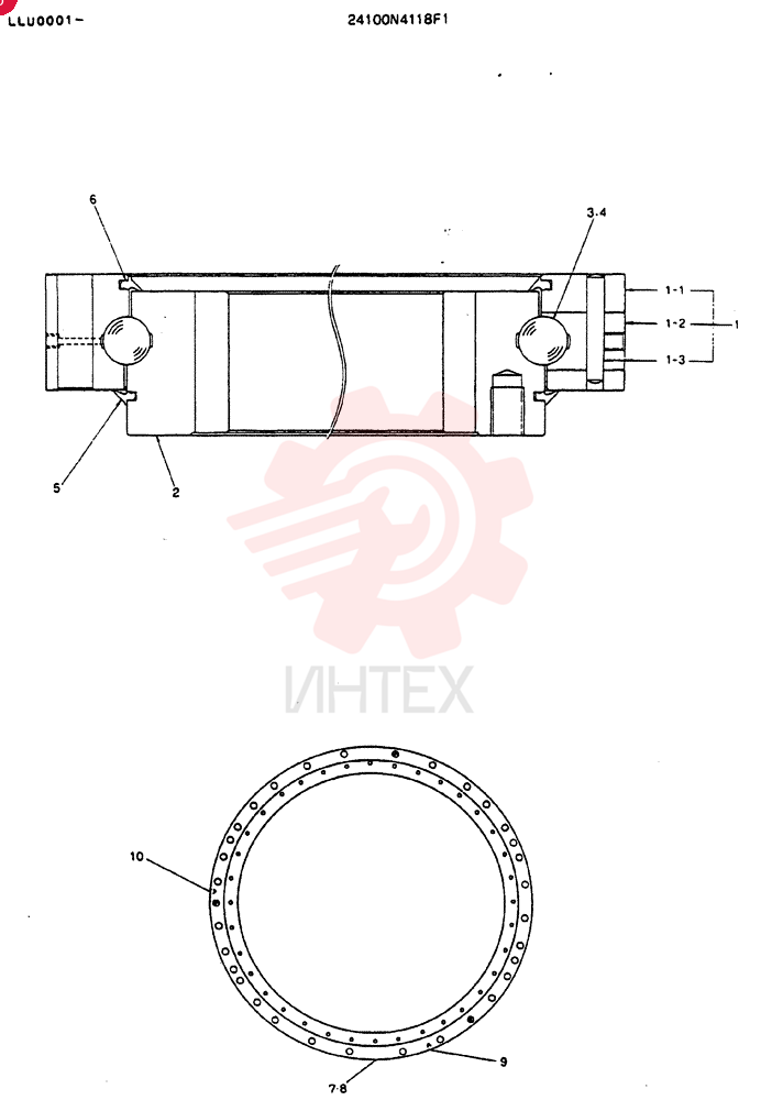SLEWING RING 24100N4118F1