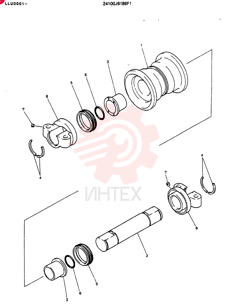 TRACK ROLLER 24100J6186F1
