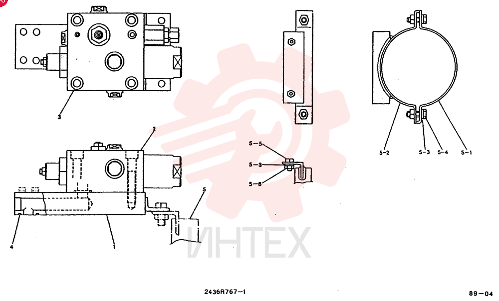 VALVE ASSY, HOLDING, CONSISTS OF THE FOLLOWING PARTS 2436R767F1