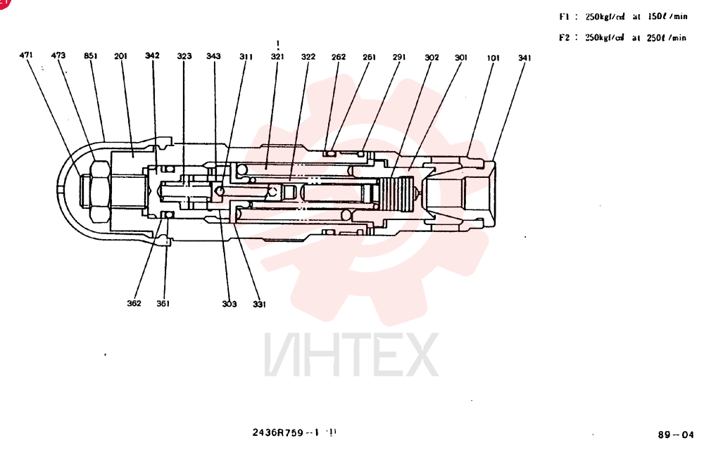 VALVE PRESSURE RELIE 2436R759F1