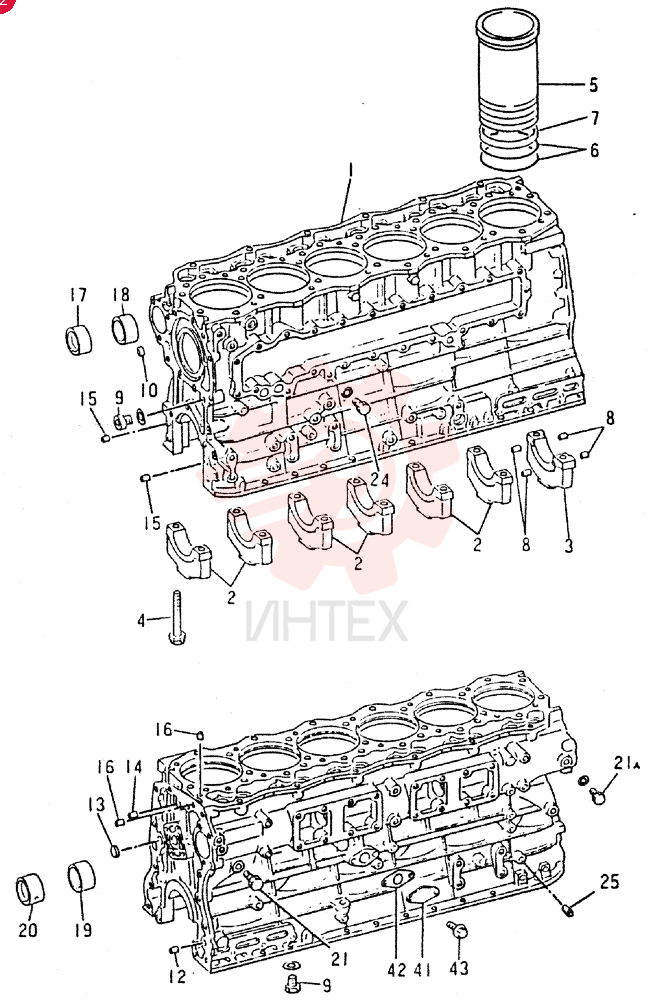 CRANKCASE  ASSY 6D15T