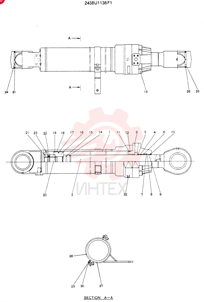 CYLINDER 2438U1136F1
