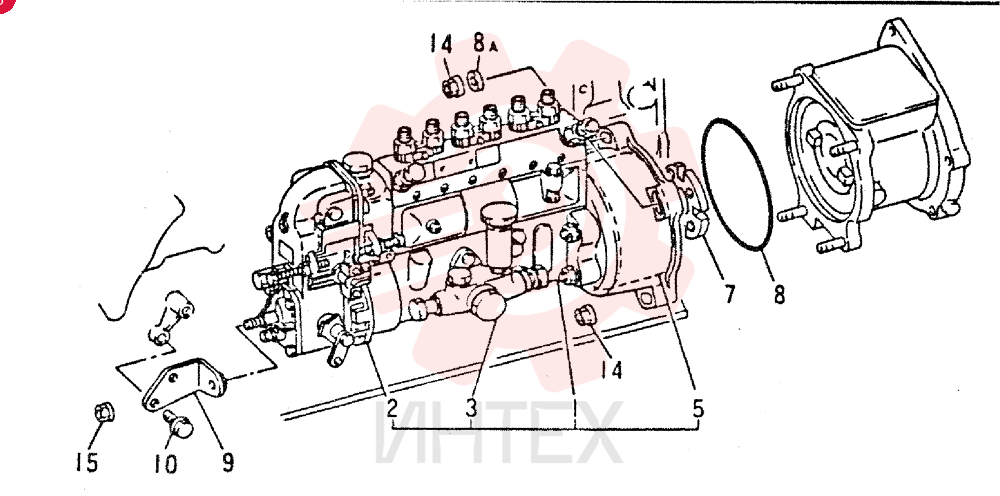 FUEL INJECTION PUMP VAME047581