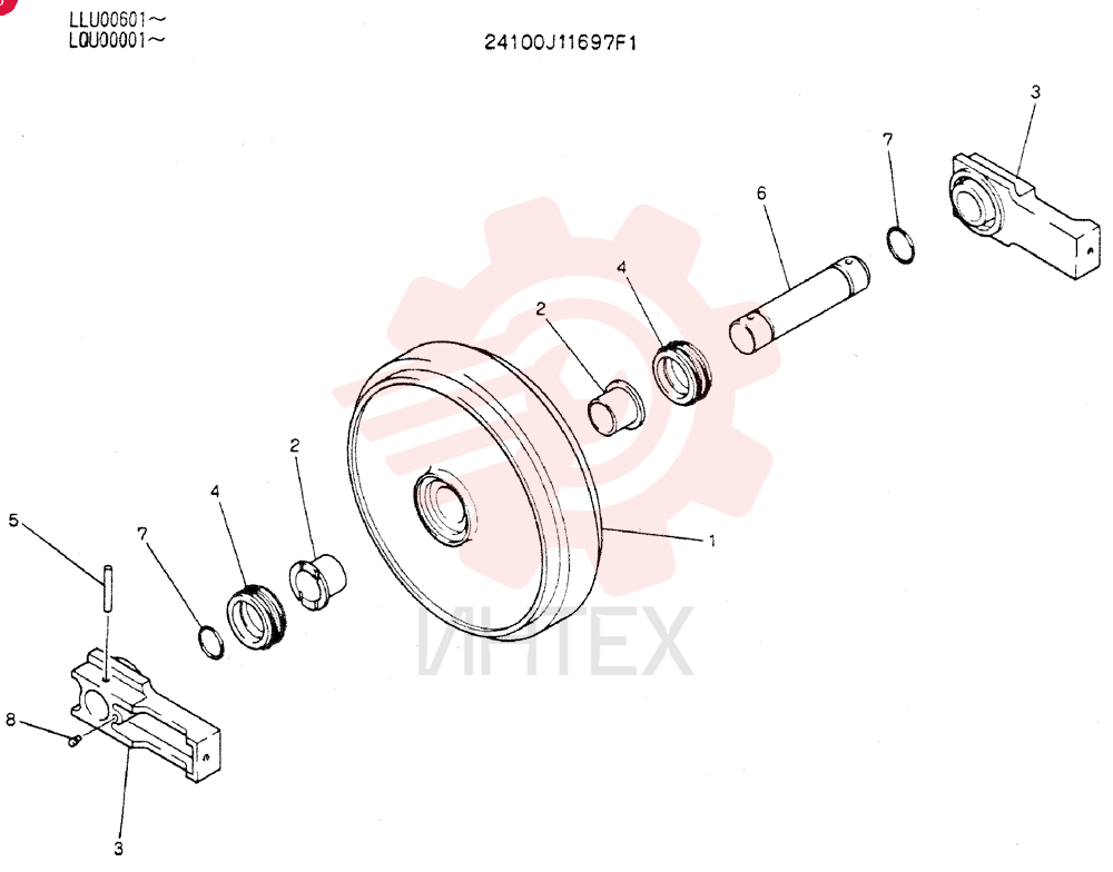 IDLER WHEEL 24100J11697F1