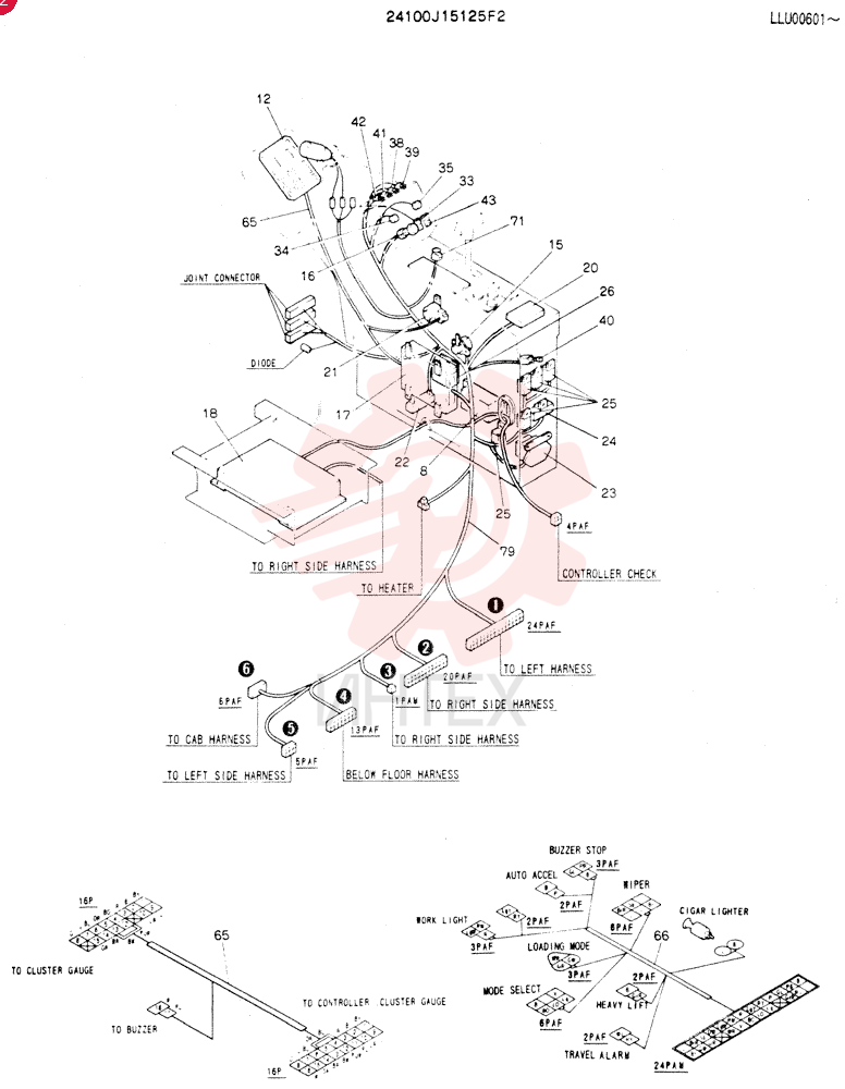 PANEL ASSY, INST 24100J15125F2 (2)