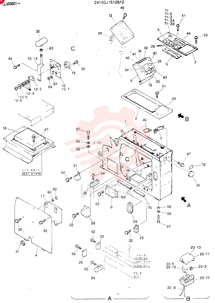 PANEL ASSY, INST 24100J15125F2 (3)