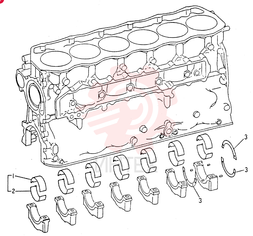 SET OF STD MAIN BRGS VAME999199