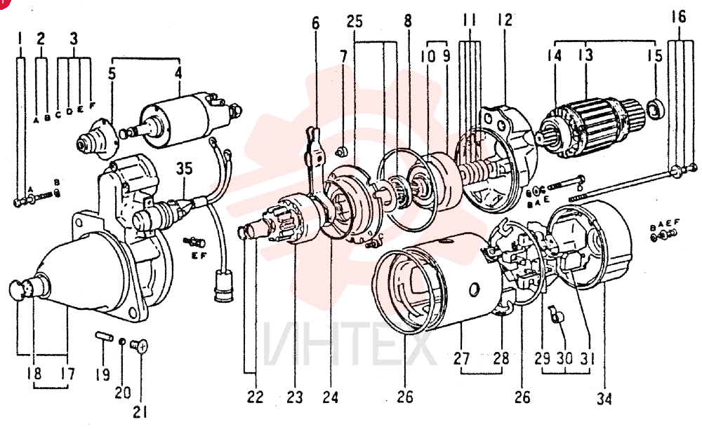 STARTER MOTOR VAME049184 (2)