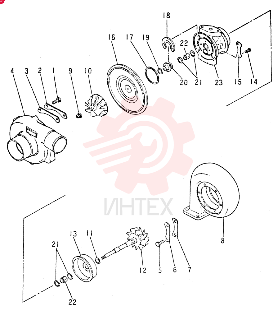 TURBOCHARGER VAME070486 (2)