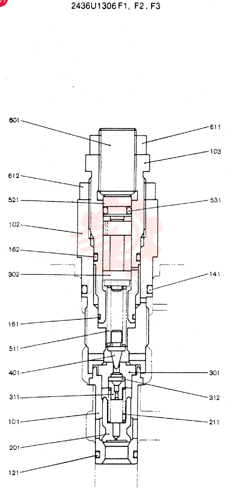 VALVE PRESSURE RELIE 2436U1306F1