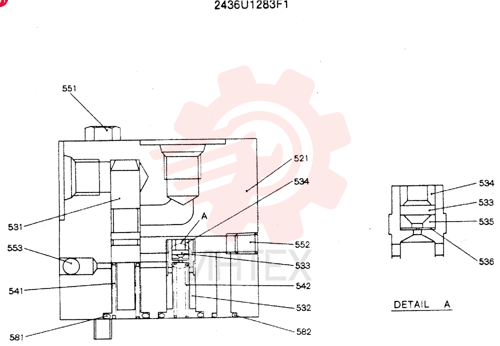 VALVE PRESSURE RELIE 2436U1283F1