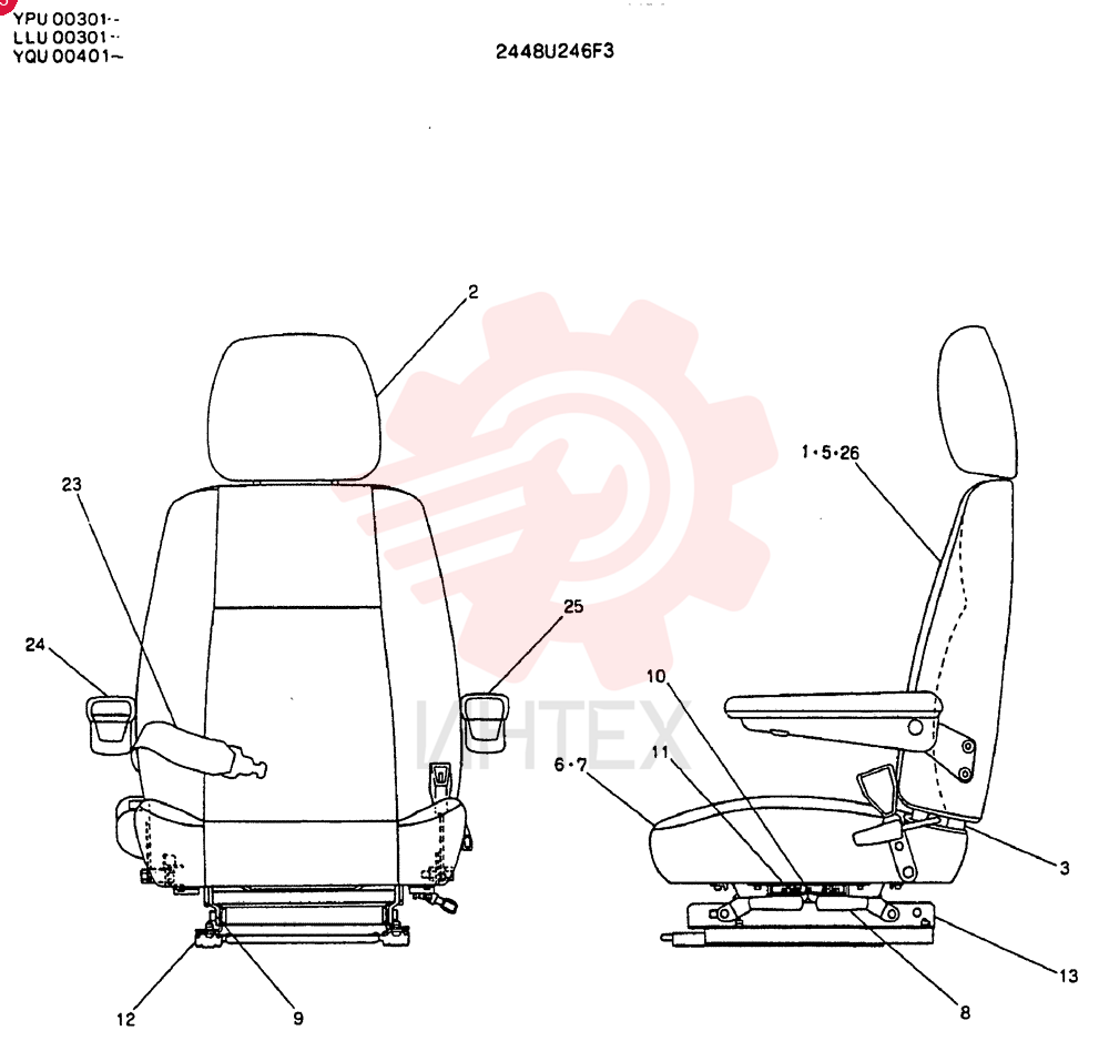 SEAT ASSY 2448U246F3