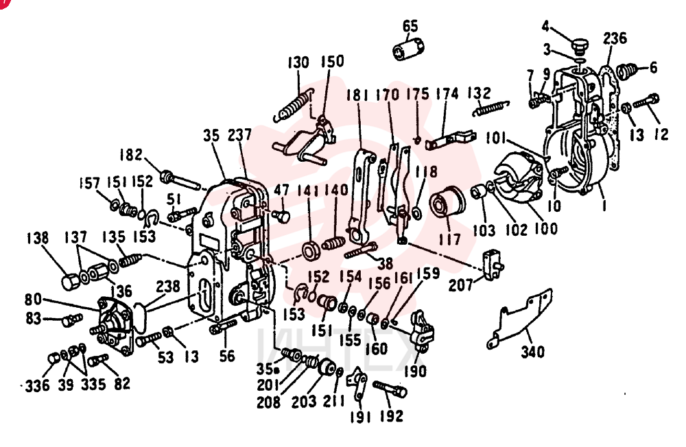 Схема (MD240C) - EXCAVATOR BTW LLU0301 - LLU0600 (1/80-12/06) VAME727002
