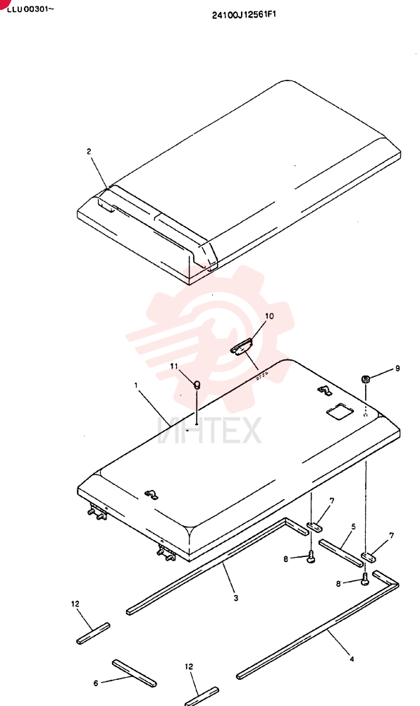 Схема (MD240C) - EXCAVATOR BTW LLU0301 - LLU0600 (1/80-12/06) 24100J12561F1