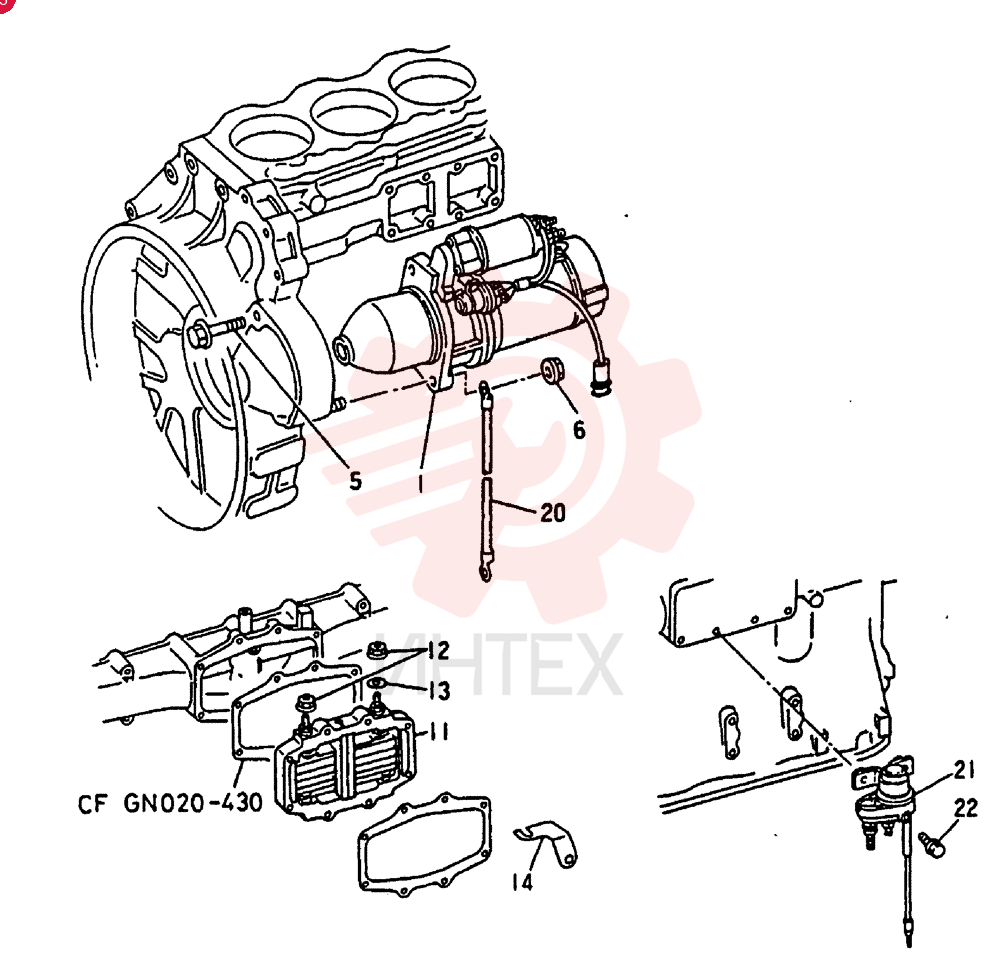 STARTER MOTOR VAME049184 (1)
