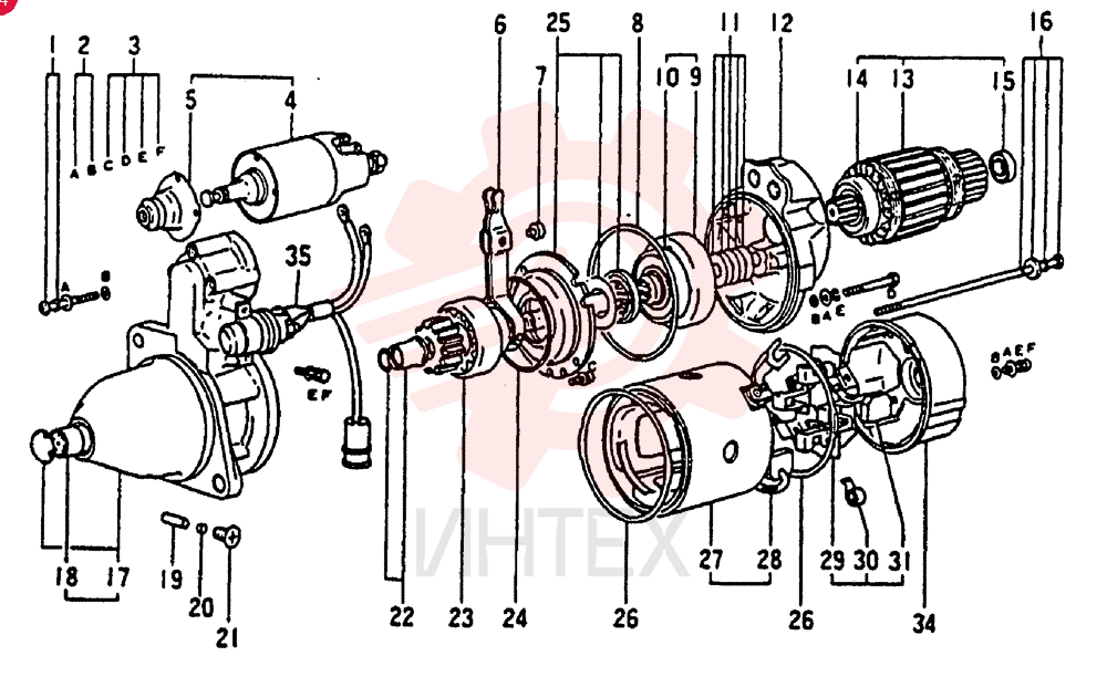 STARTER MOTOR VAME049184 (2)