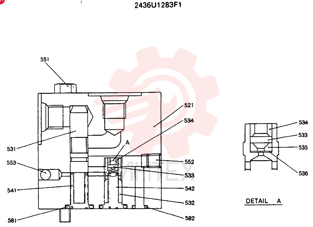 VALVE PRESSURE RELIE 2436U1283F1