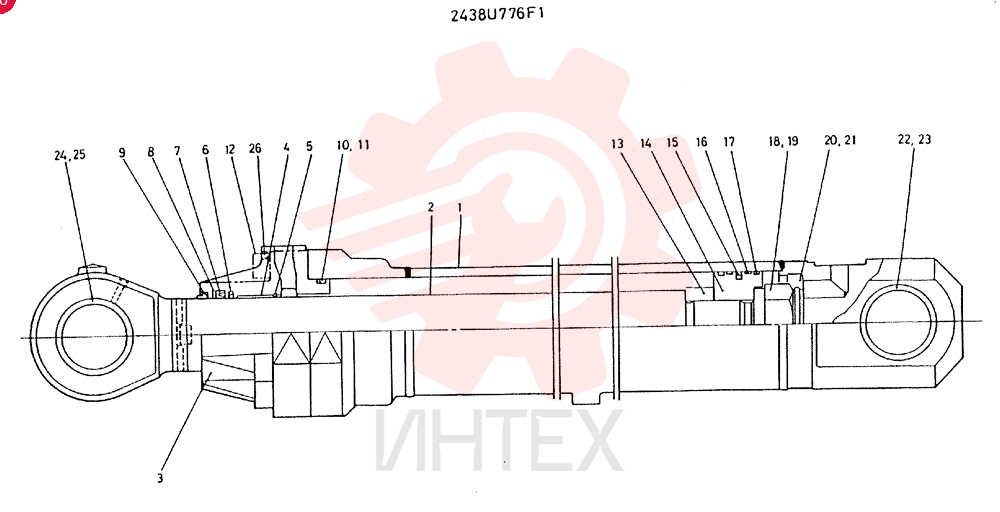 BUCKET CYLINDER 2438U776F1