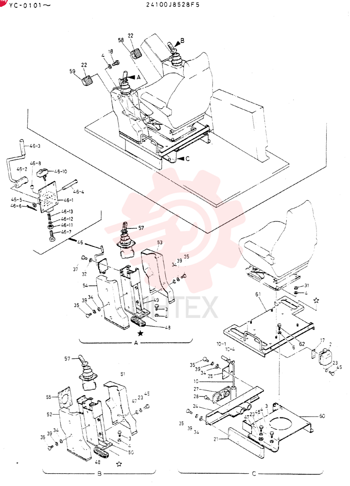 CONTROL ASSY, WRIST 24100J8528F5