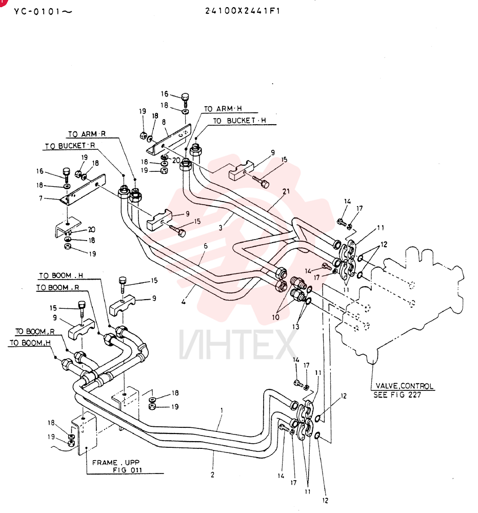 HYDR LINES, UPP 24100X2441F1