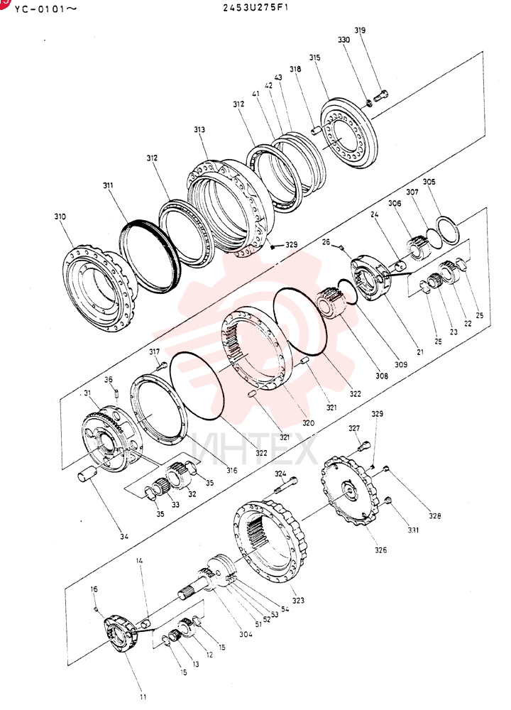 HYDRAULIC MOTOR 2453U275F1