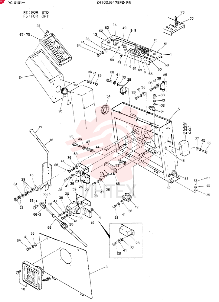 PANEL ASSY, INST 24100J6478F2