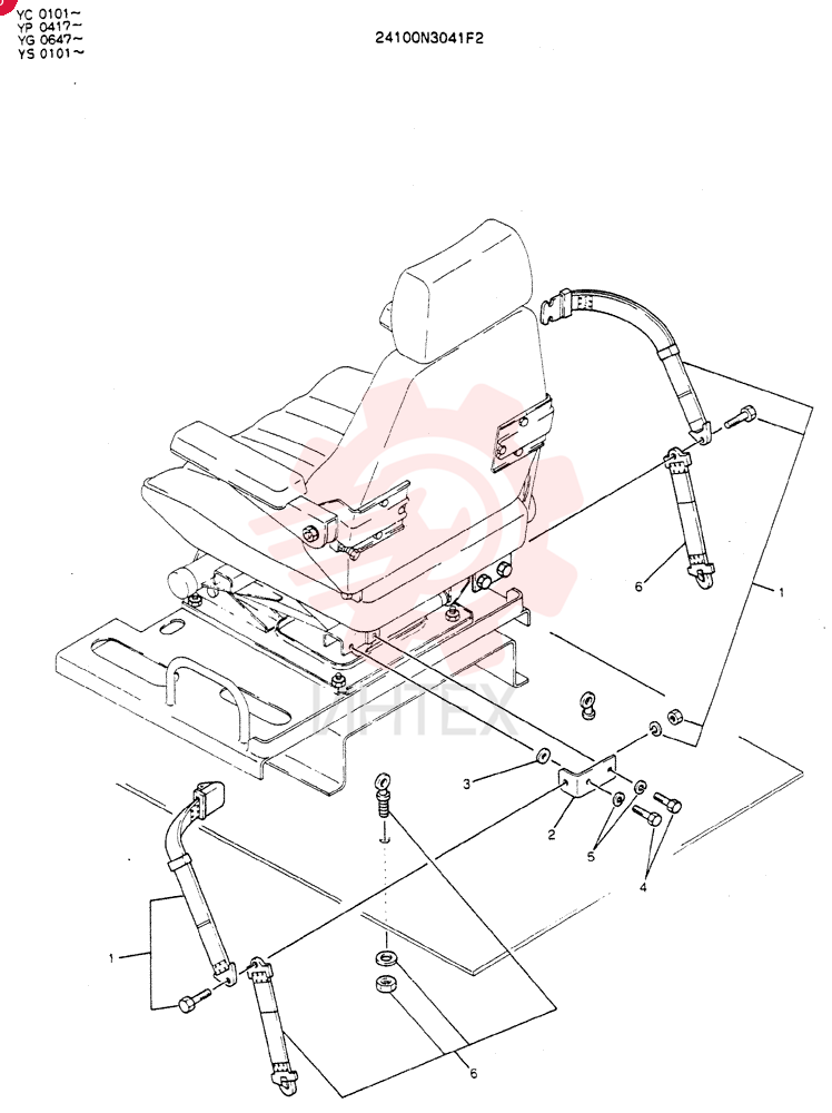 SEAT BELT 24100N3041F2