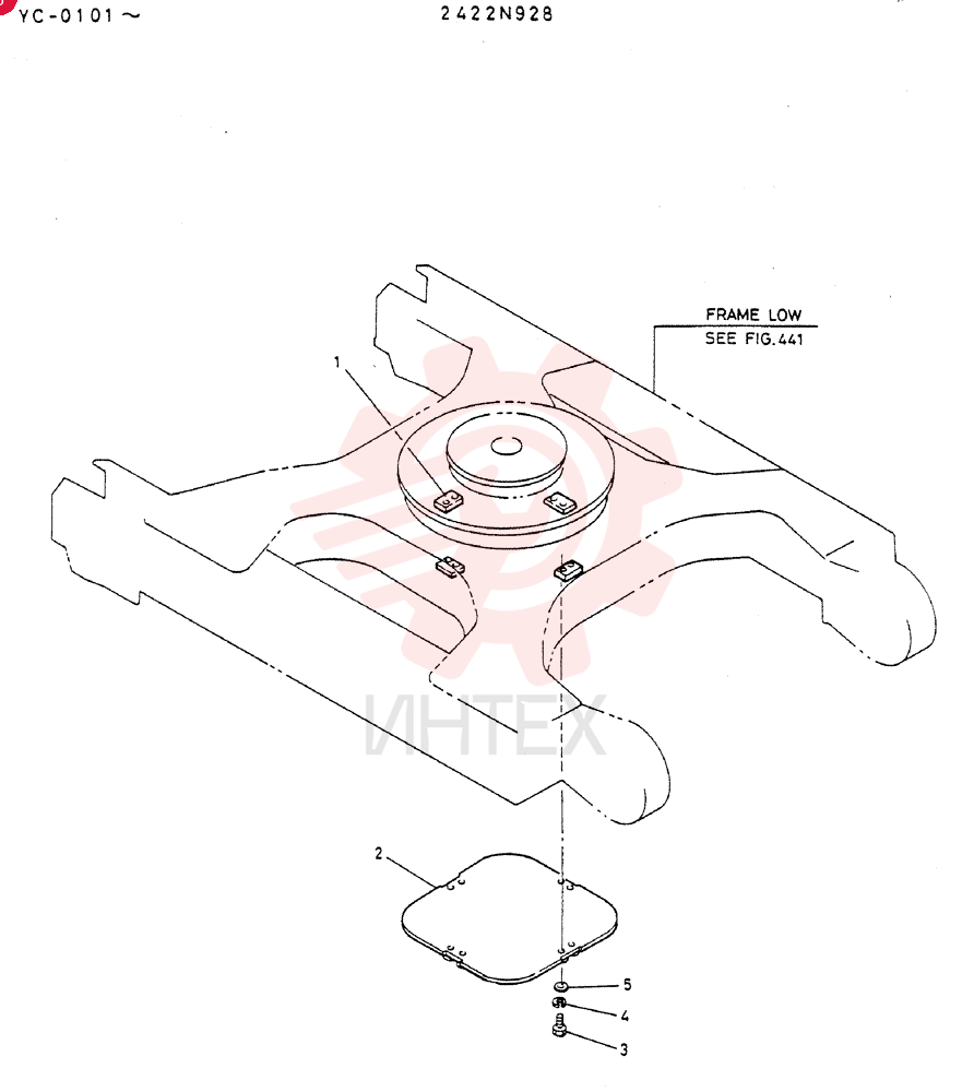 Схема (MD300LC) - EXCAVATOR BTW YC0101 - YC0300 (1/80-12/06) 2422N928