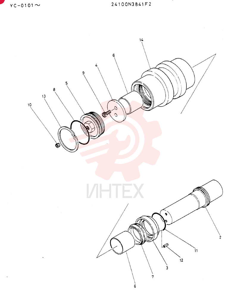 TRACK ROLLER 24100N3841F2