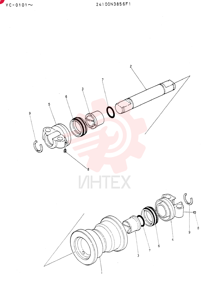 TRACK ROLLER 24100N3856F1