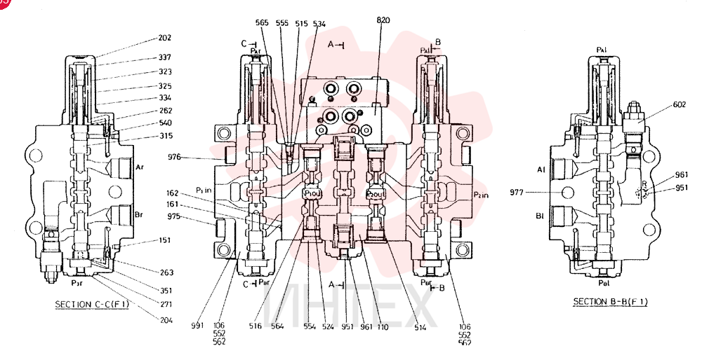 VALVE ASSY, CONTROL CONSISTS OF THE FOLLOWING PARTS 2436U1928F1 (2)