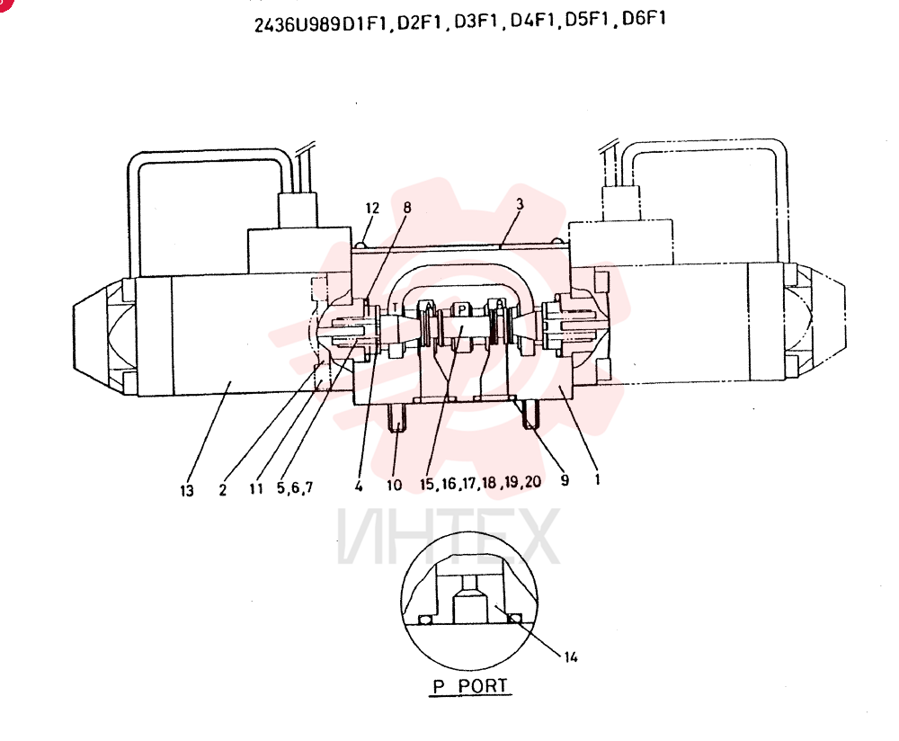 VALVE ASSY, SOLENOID, CONSISTS OF THE FOLLOWING PARTS 2436U989D0F1