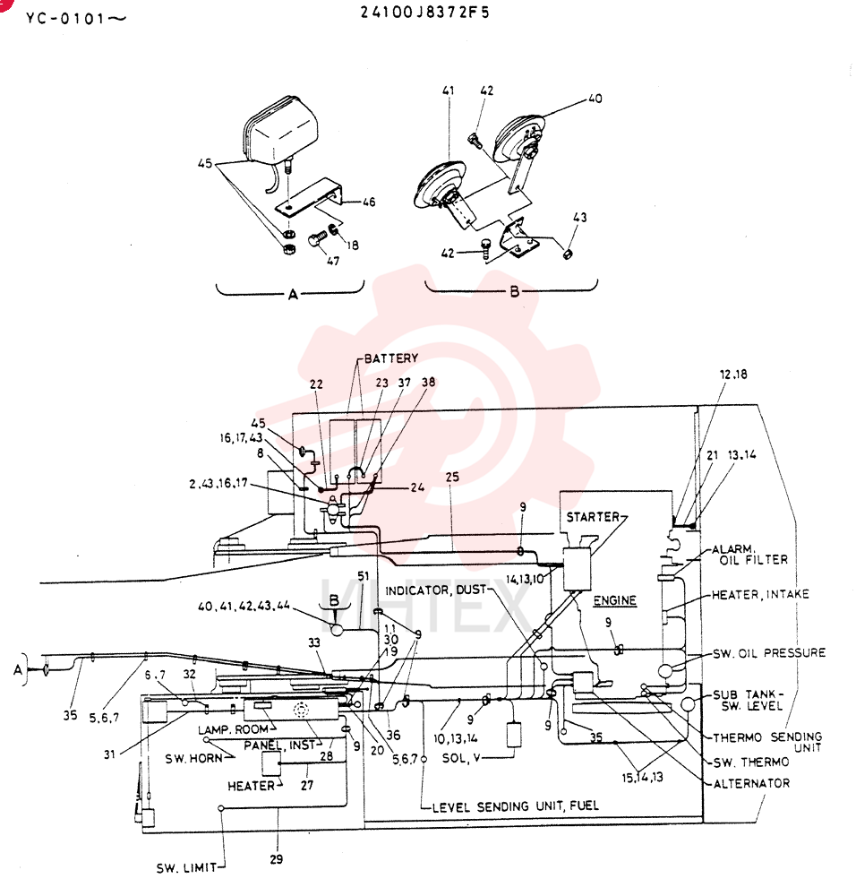 WIRING ASSY, ELEC 24100J8372F5