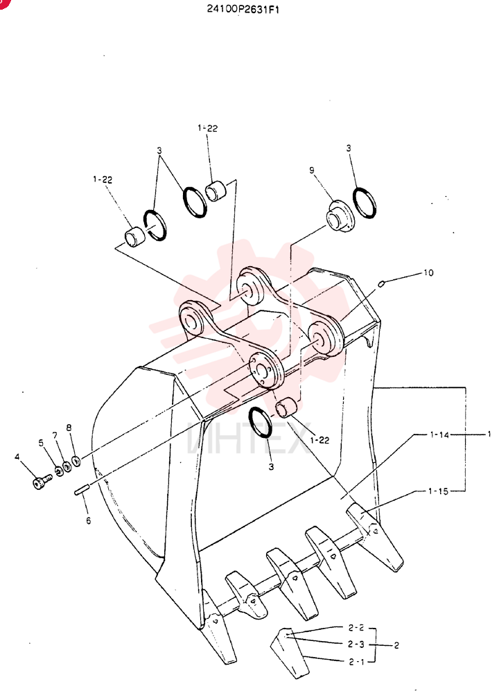 BUCKET ASSY, 1.6M³