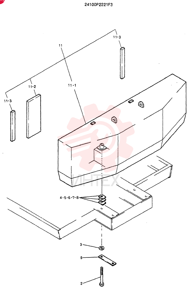 COUNTER-WEIGHT ASSY 24100P2221F3