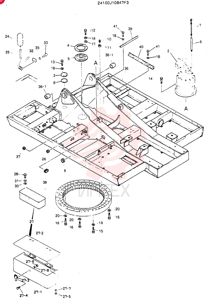 FRAME ASSY. UPP 24100J10847F3
