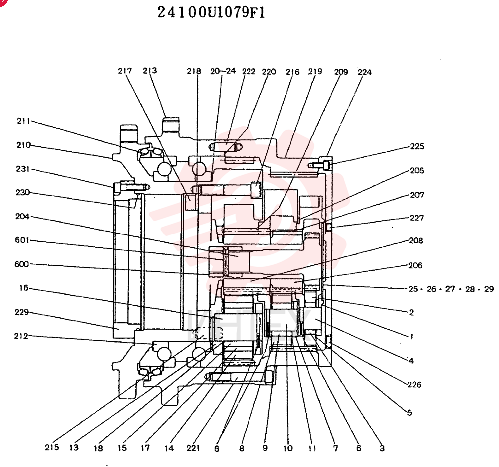 HYDRAULIC MOTOR 24100U1079F1