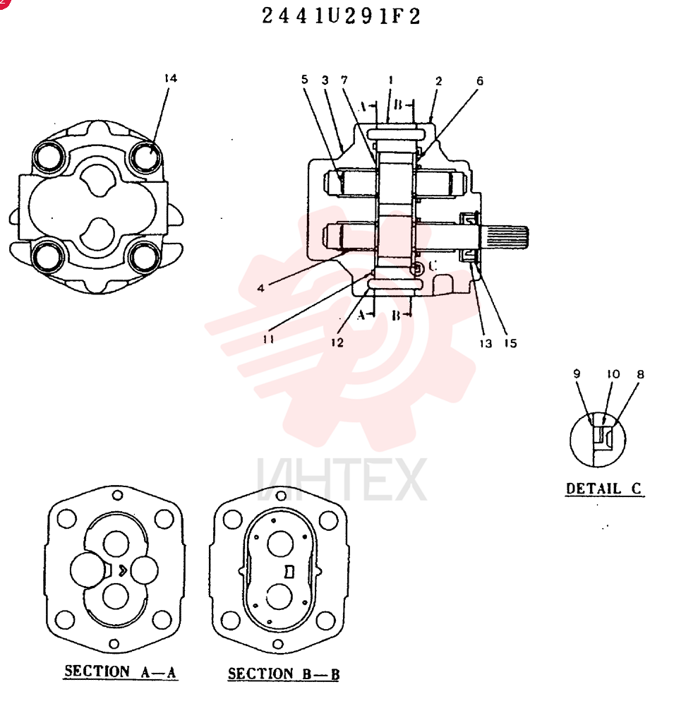 HYDRAULIC PUMP 2441U291F2