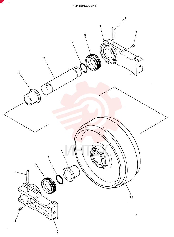 IDLER WHEEL 24100N3099F4