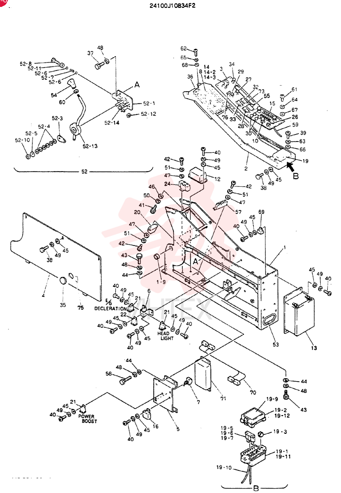 PANEL ASSY, INST 24100J10834F2