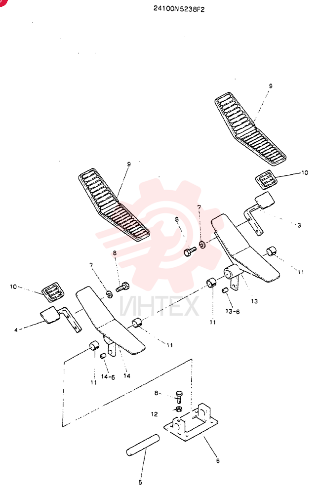 PEDAL ASSY 24100N5238P2