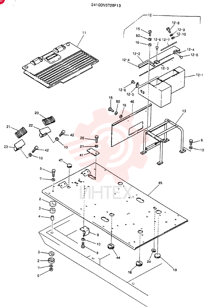 PLATE ASSY, FLOOR 24100N5728F13
