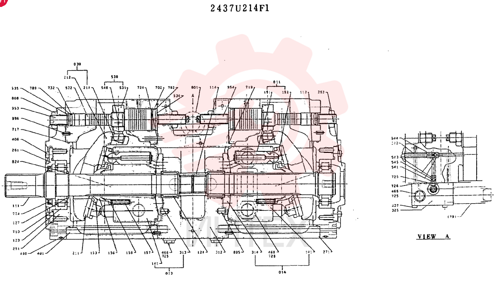 Схема (MD320BLC) - EXCAVATOR BTW YC0301 - YC0747 (1/80-12/06) 2437U214F1